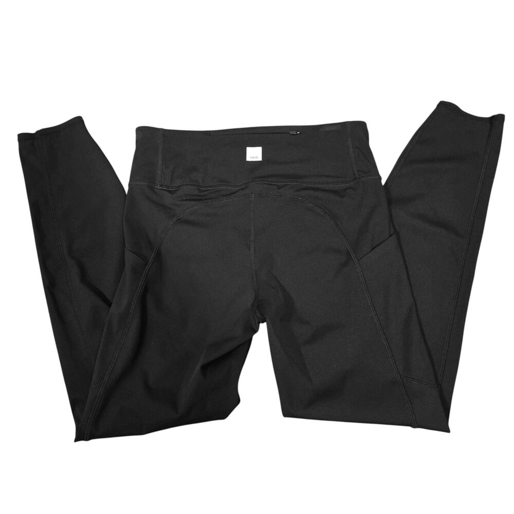 Vuori Womens Stride Leggings Black Size S High Rise 7/8 Pockets VW429 Athletic